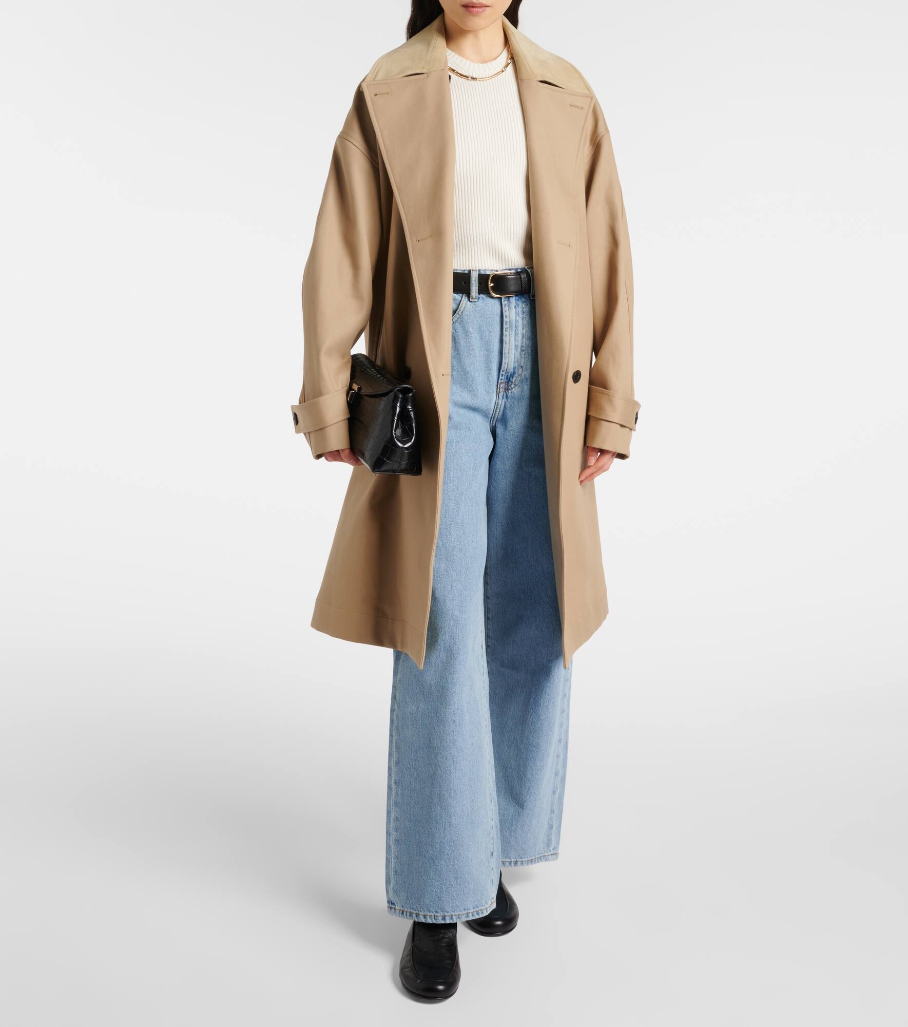 Low-rise wide-leg jeans - 7