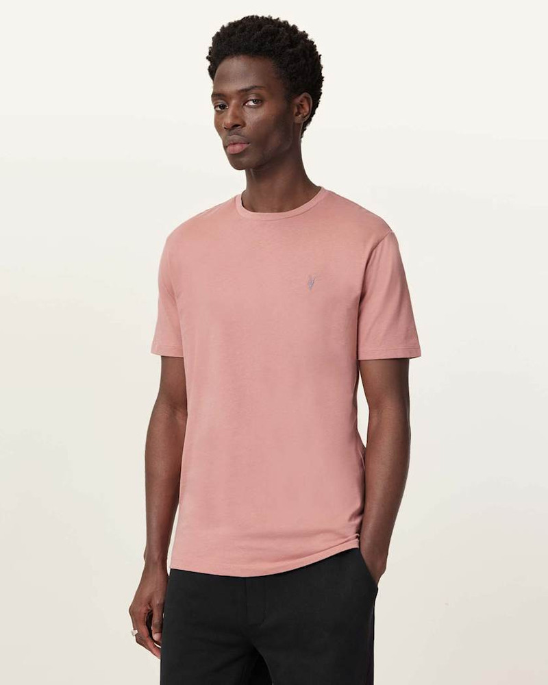 BRACE BRUSHED COTTON CREW NECK T-SHIRT - 1