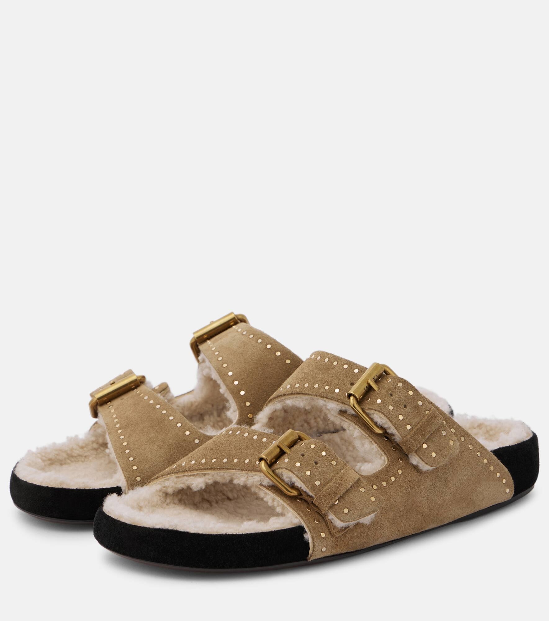 Lennyo suede slides - 4