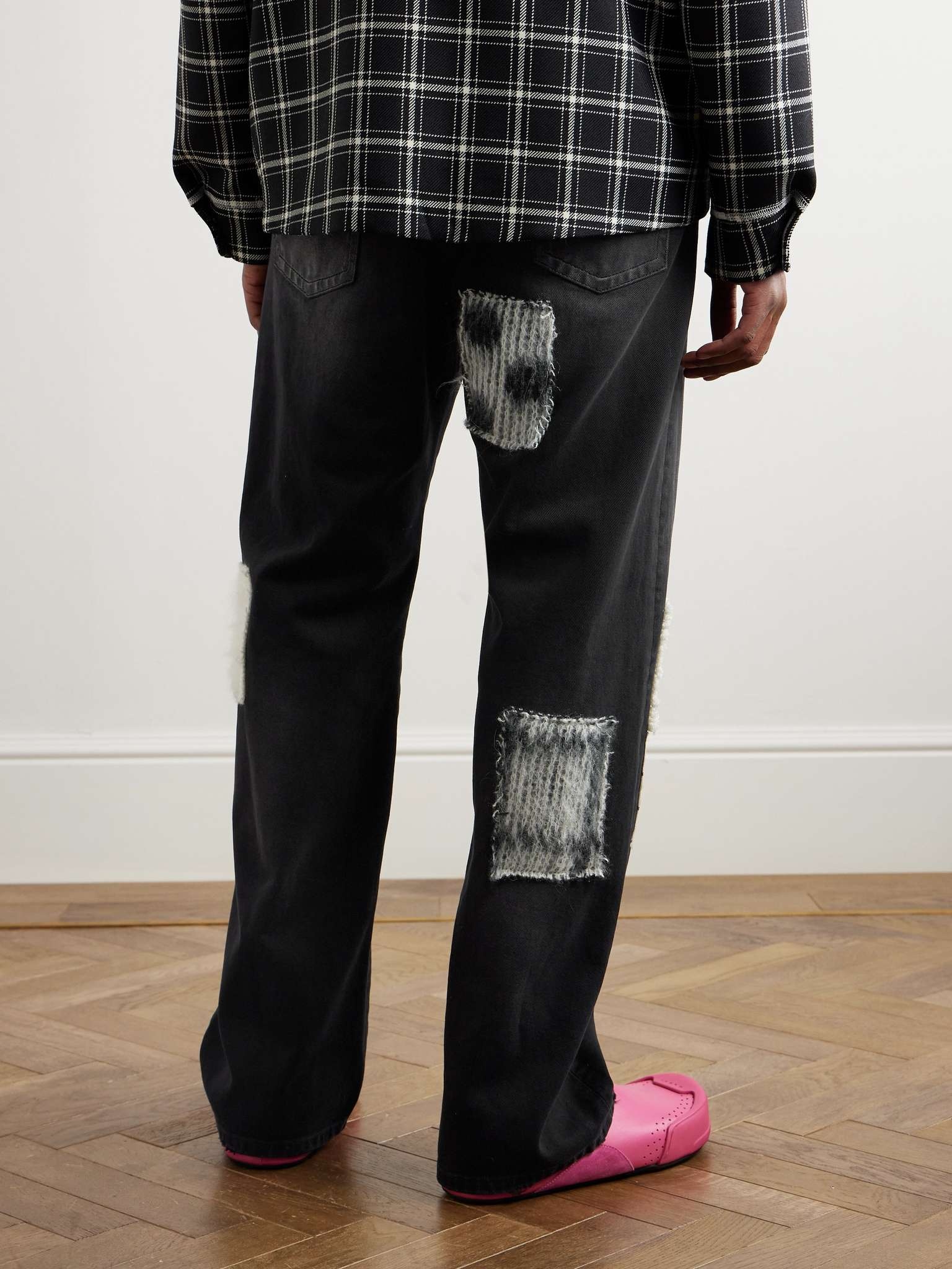 Straight-Leg Patchwork Jeans - 4