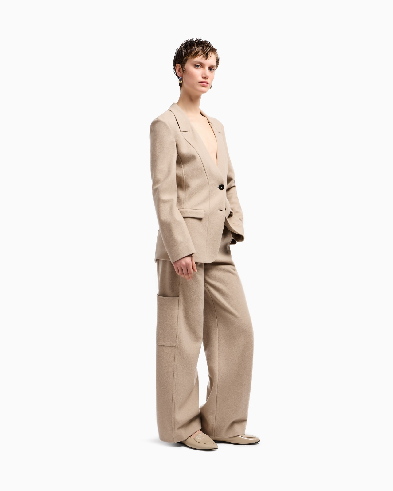 ASV SINGLE-BREASTED JACKET IN WOOL DOUBLE JERSEY - 2