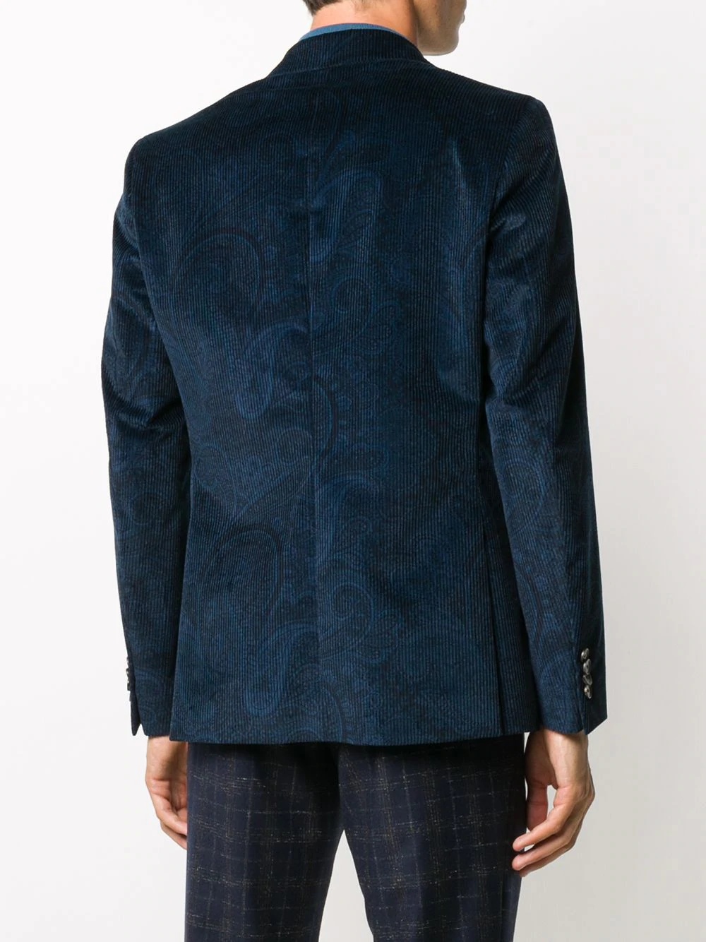 paisley-print corduroy jacket - 4