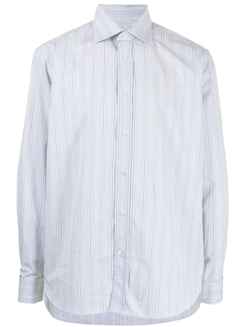 vertical-stripe cotton shirt - 1