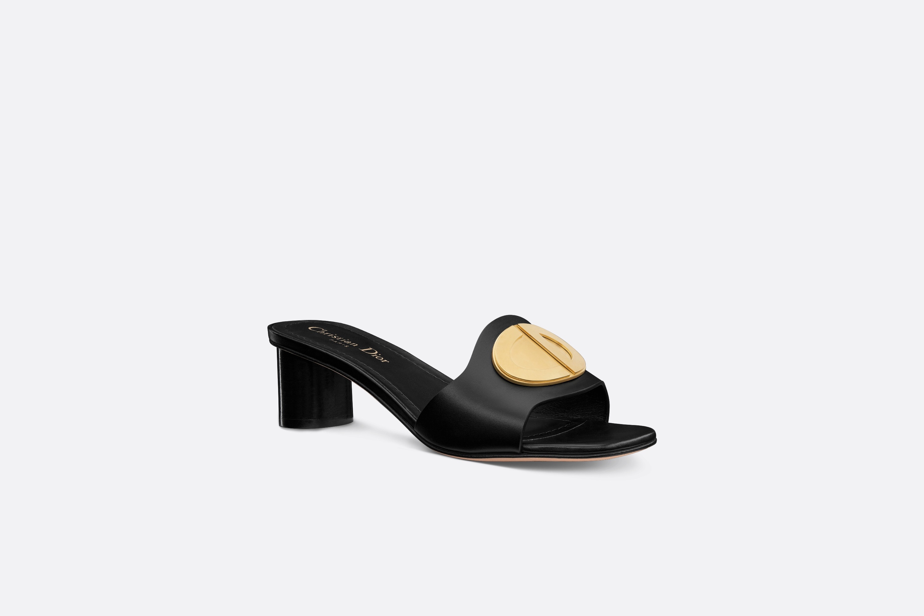 サンダル・ミュール Forever Dior Calfskin heel slide 50MM Dior Forever Dior Heeled Slide | REVERSIBLE