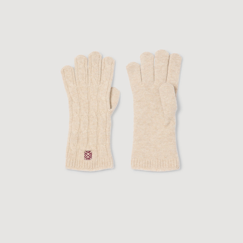 CABLE KNIT GLOVES 1