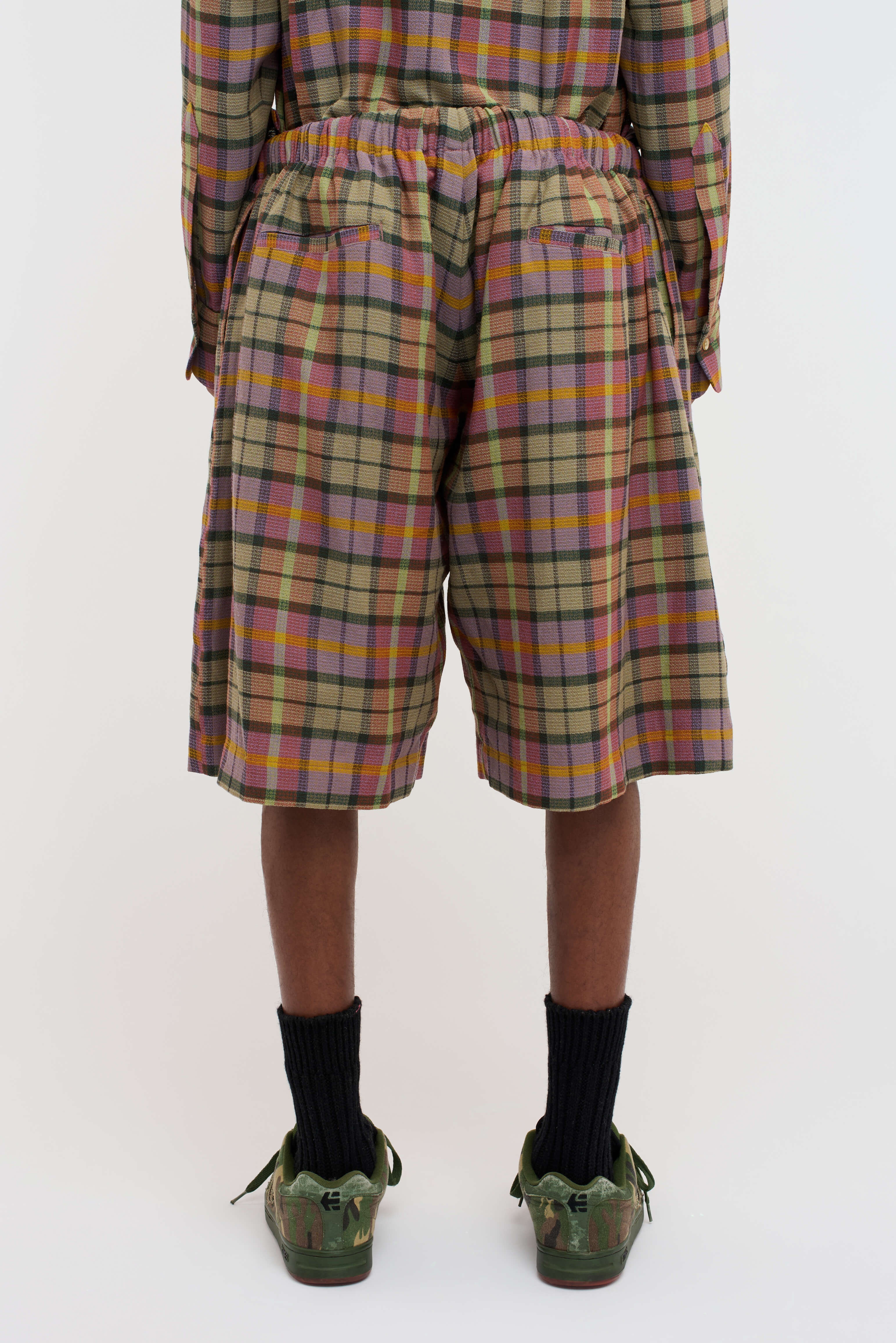BURNOUT PLAID RAVER SHORT - 4