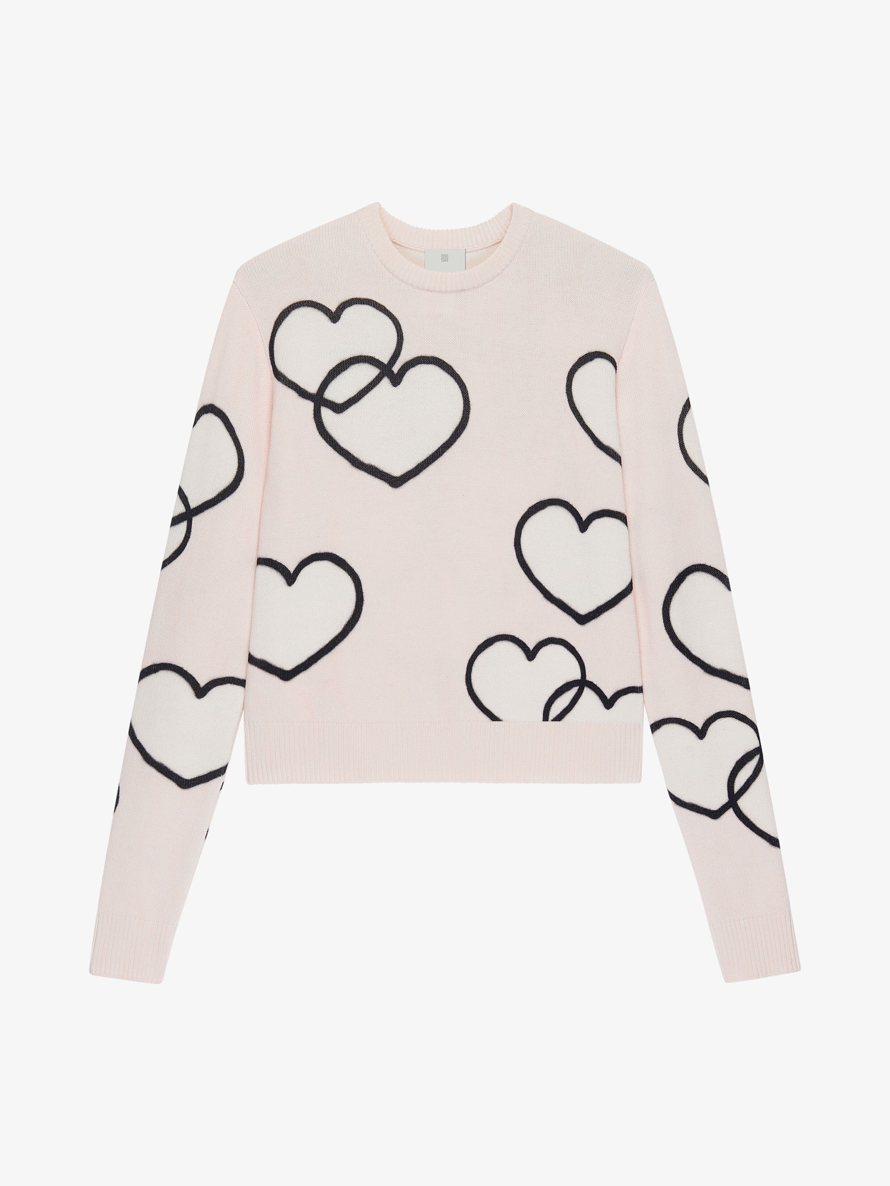 SWEATER IN WOOL AND CASHMERE WITH TAG EFFECT PATTERN - 1