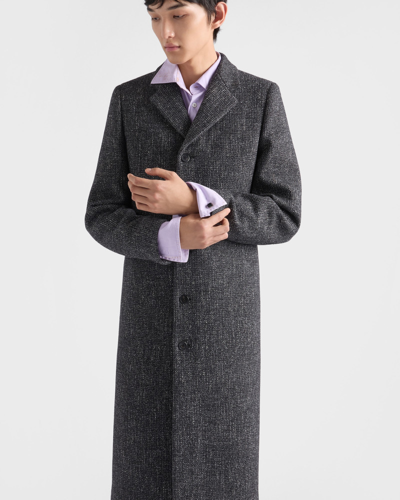 Single-breasted wool blend coat 3