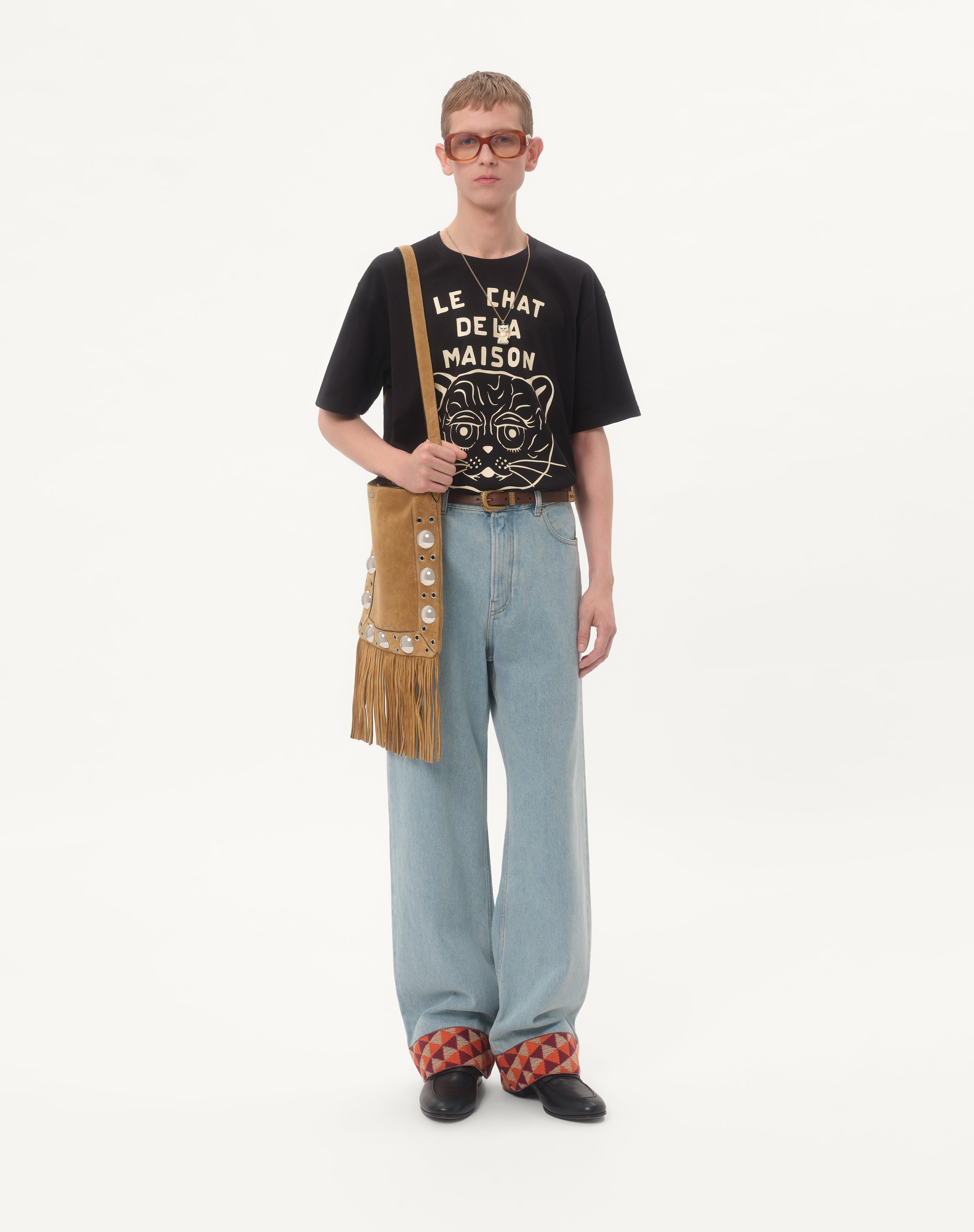 COTTON T-SHIRT WITH CHAT DE LA MAISON PRINT - 2