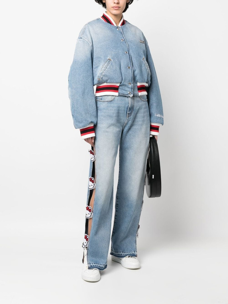 GCDS Hello Kitty cut-out jeans outlook