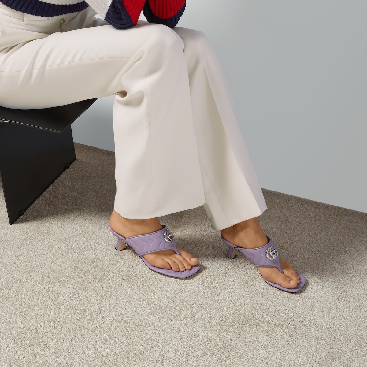Women's Double G thong sandal - 3