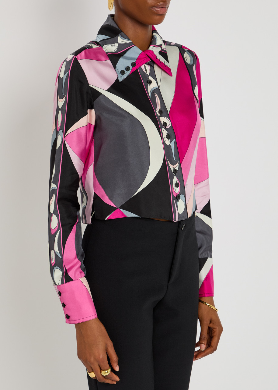 Pucci Pesci Printed Silk-twill Shirt - 2