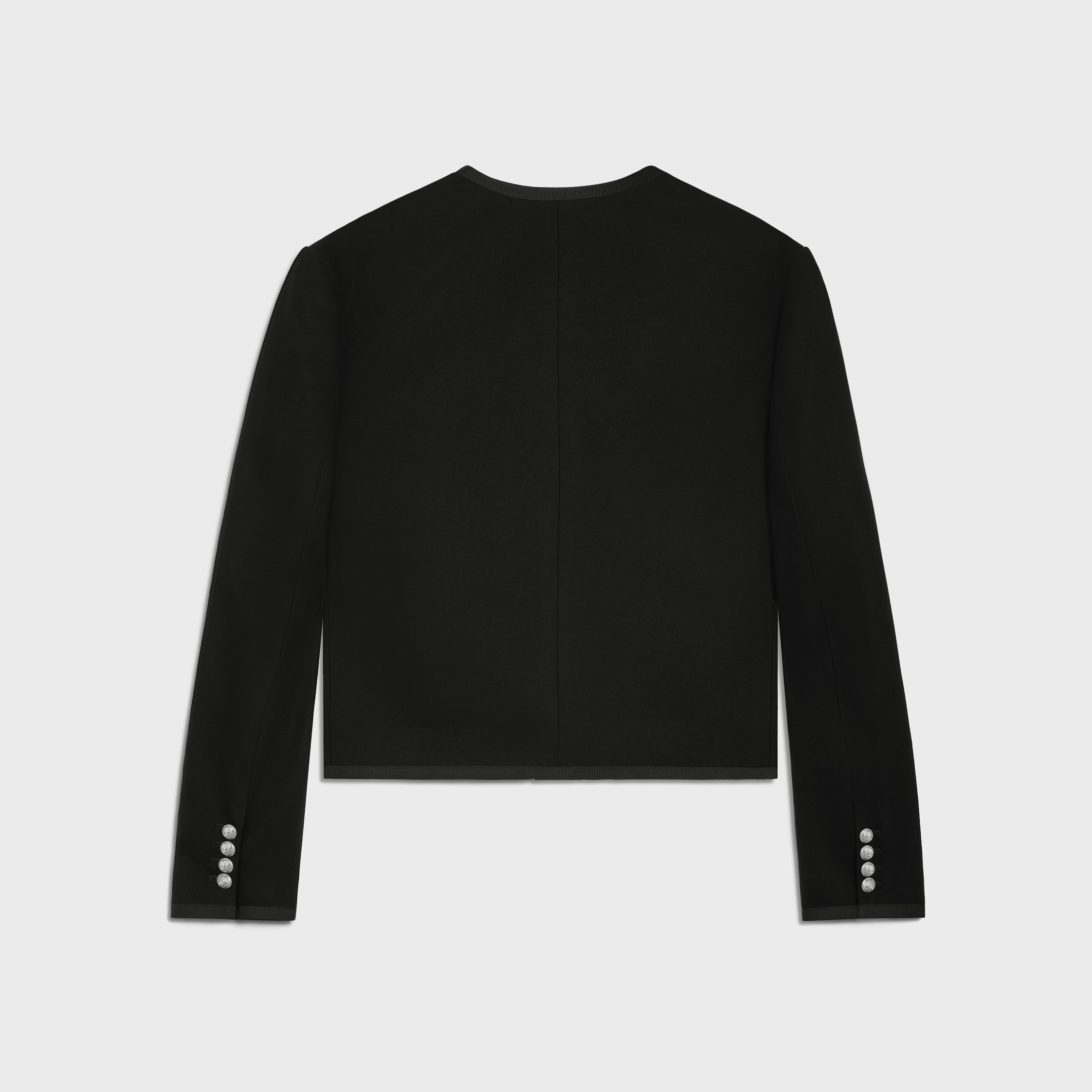 chasseur jacket in cashmere flannel - 2