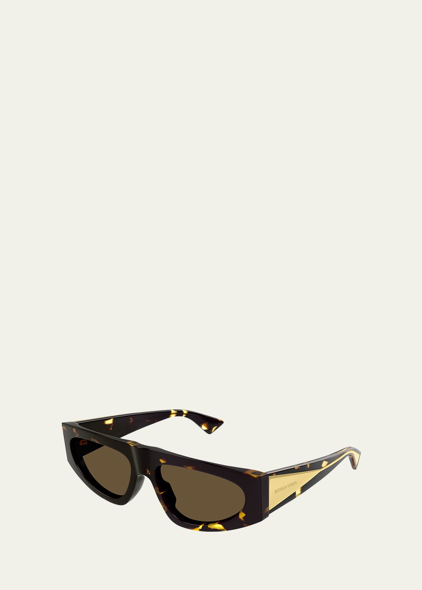 Engraved Logo Acetate Rectangle Sunglasses - 3
