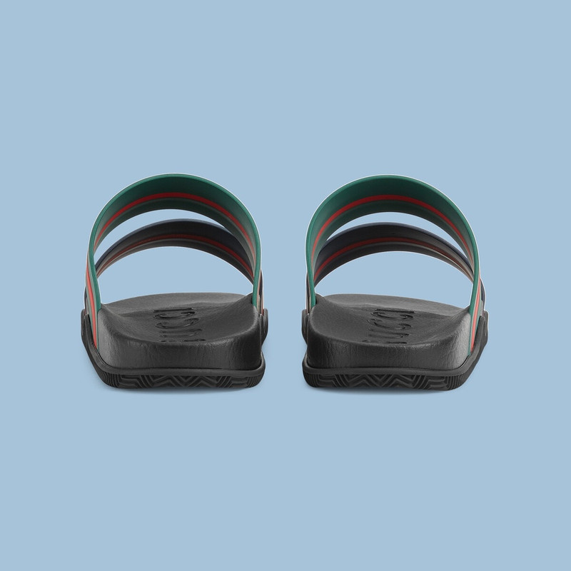 GUCCI Men's Web slide sandal outlook