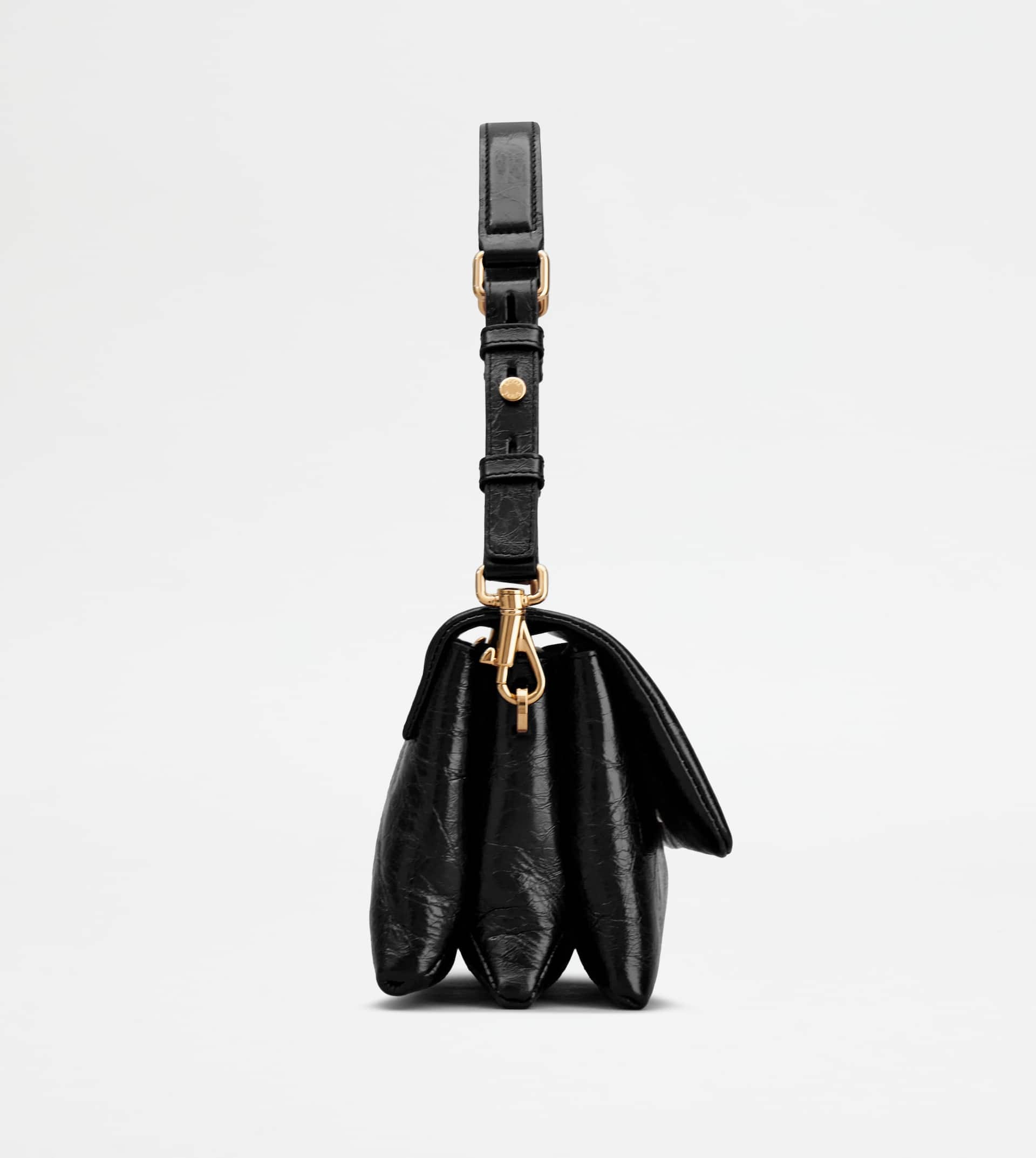 T TIMELESS FLAP BAG IN LEATHER MINI - BLACK - 2