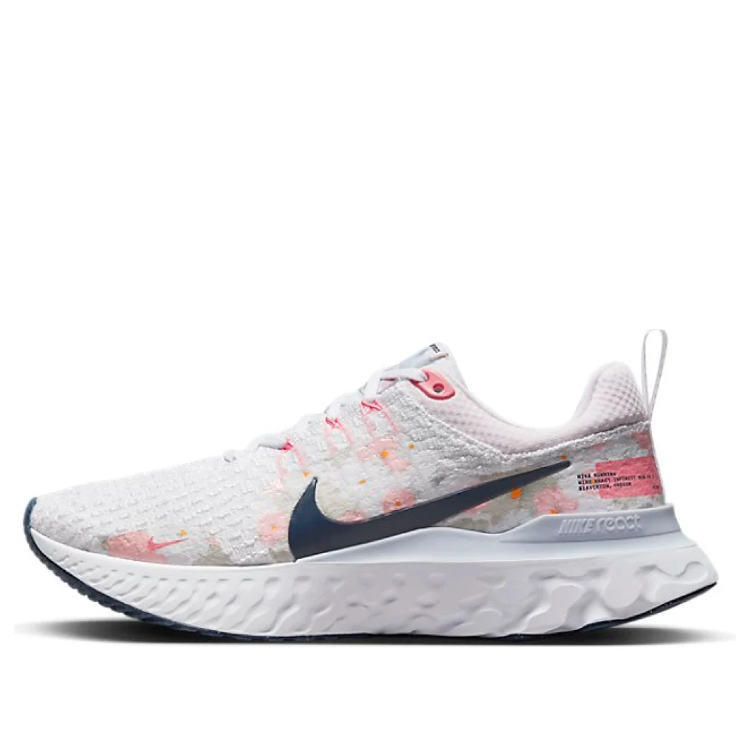 (WMNS) Nike React Infinity Run FK 3 PRM 'White Navy Pearl Pink' FD4151-100 - 1