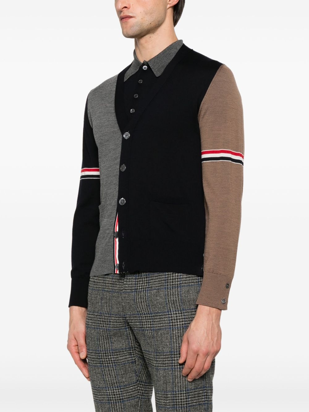 RWB-stripe wool shirt - 3