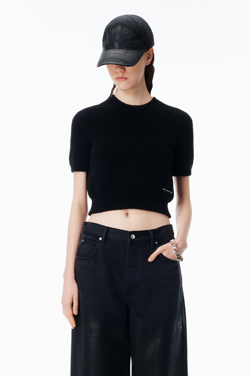 Short Sleeve Crewneck Tee Cropped 2