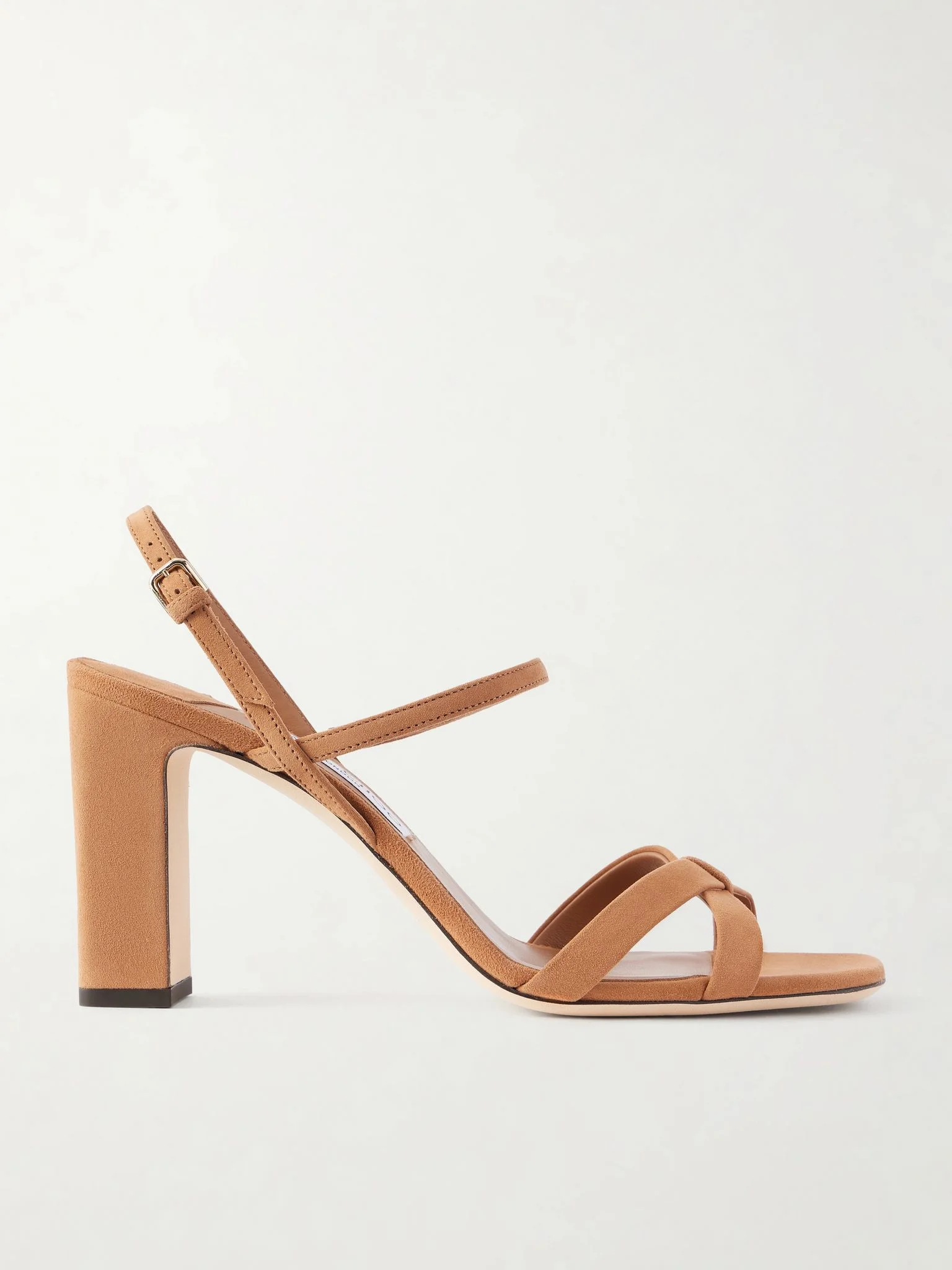 Elsy 85 suede sandals Neutral - 1