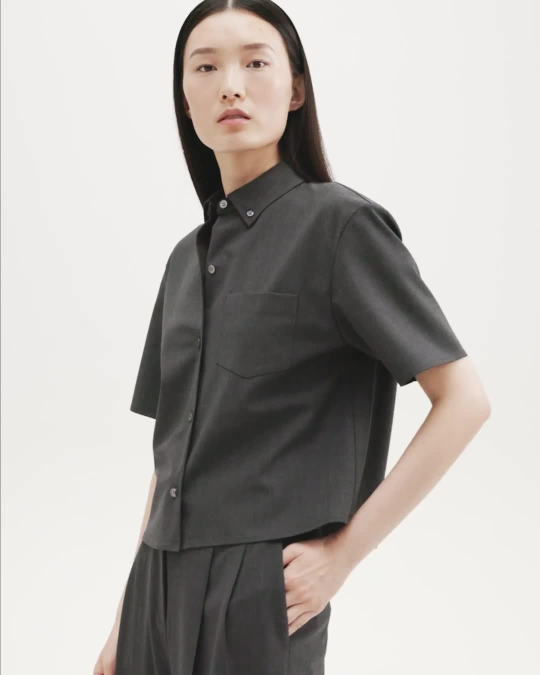 Double Pleat Pant in Good Wool - 7
