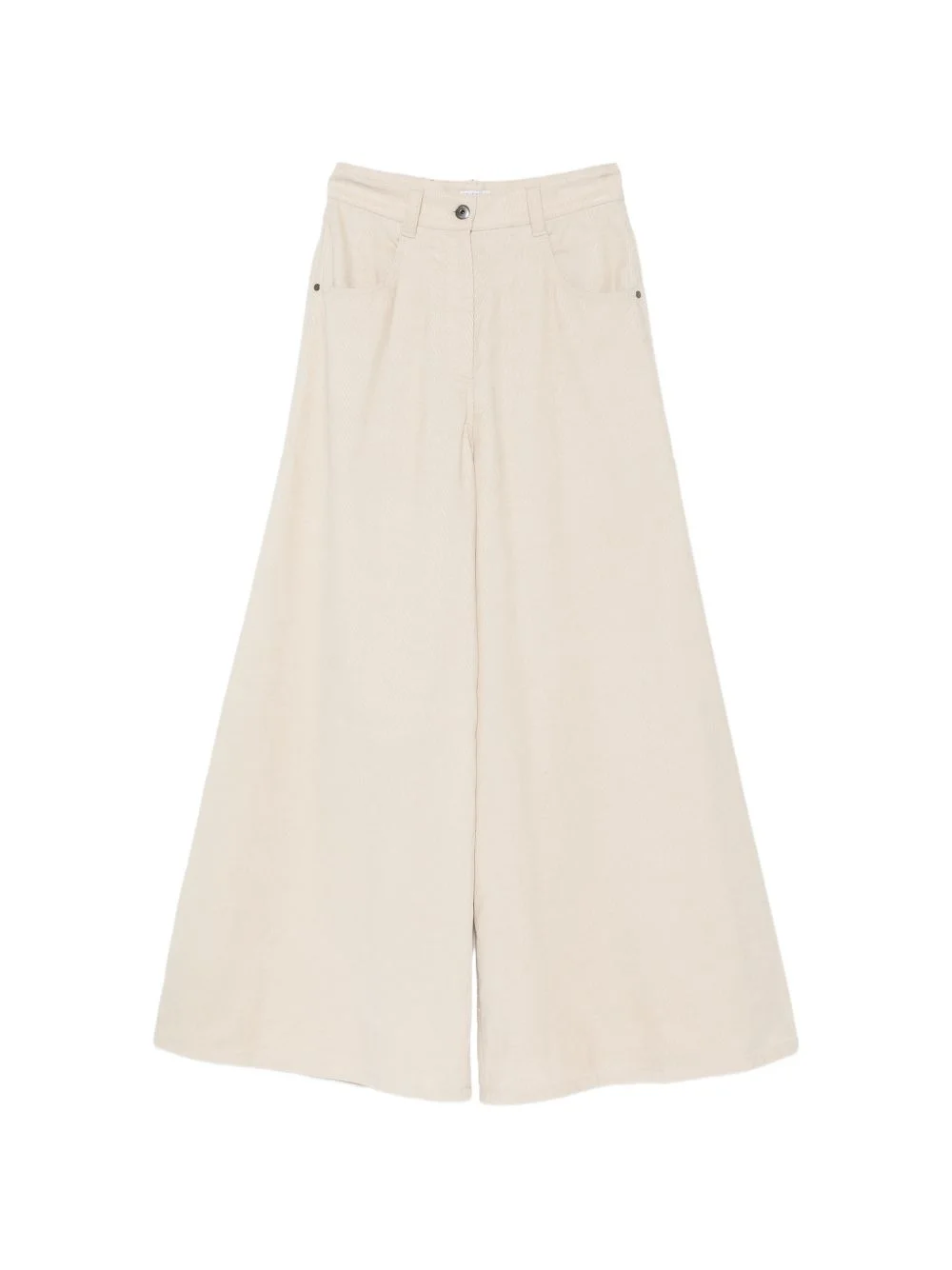 wide-leg corduroy trousers - 1
