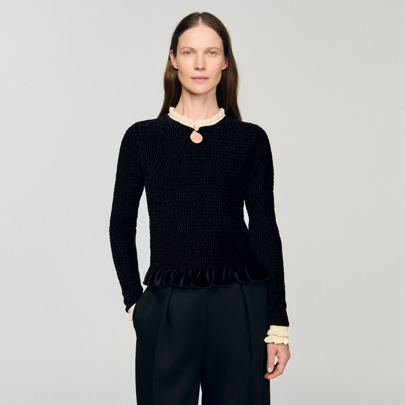 SMOCKED LONG-SLEEVED SHIRT 5