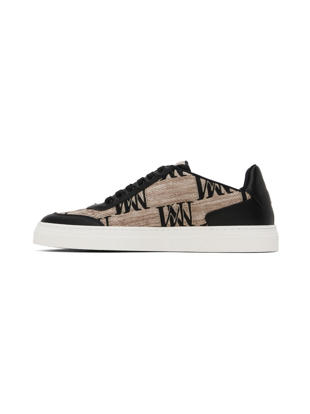 Beige & Black Logocity Sneakers - 3