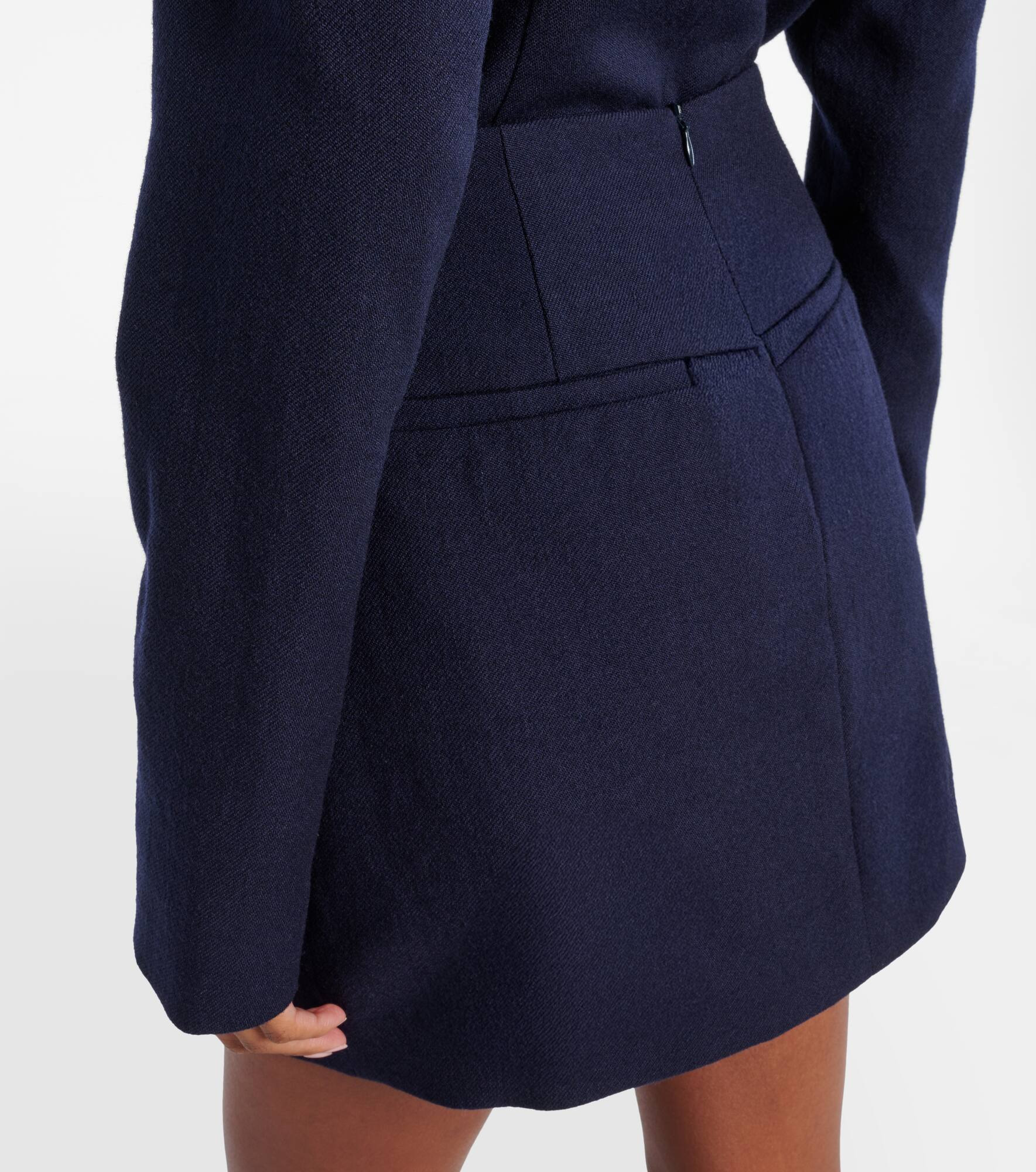 Jeanette virgin wool miniskirt - 5