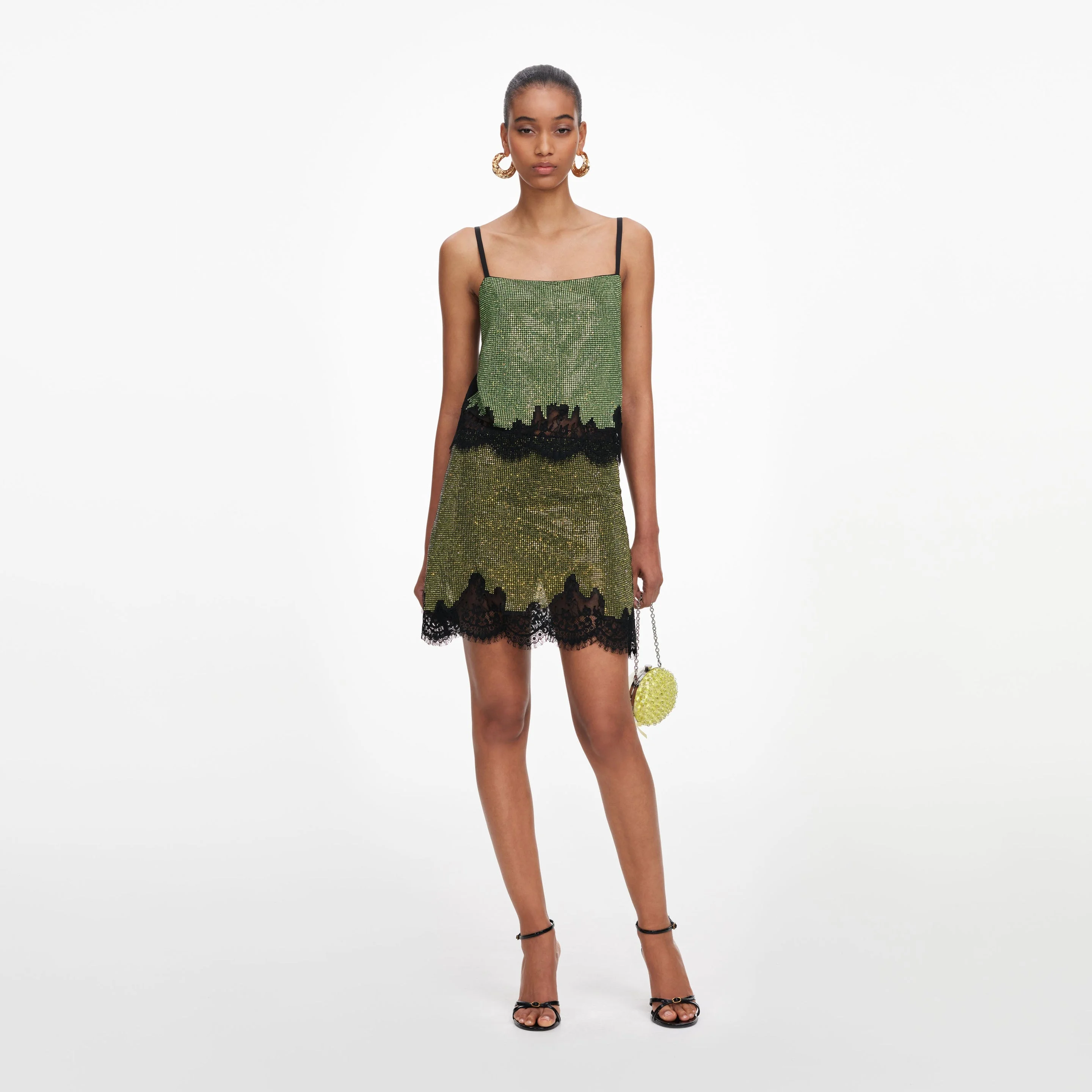 Green Crystal Chainmail Top - 1