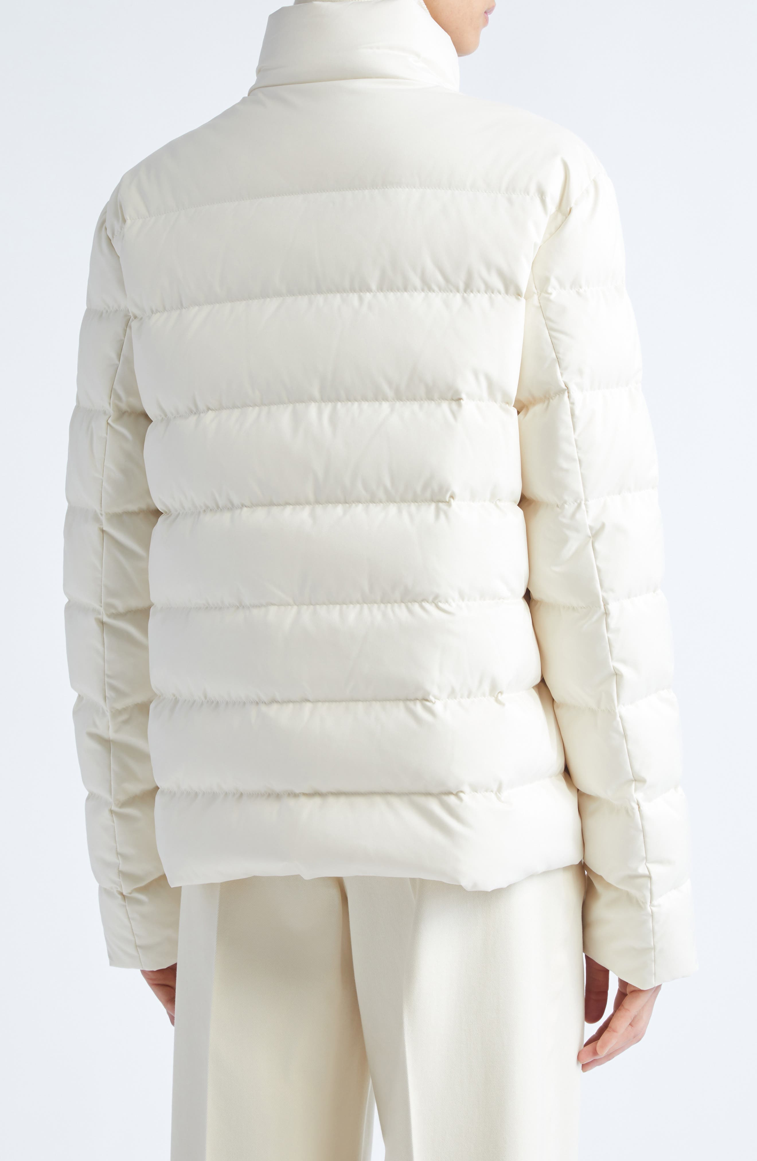 Moncler Bessettes Down Jacket in Pale Ivory at Nordstrom - 2