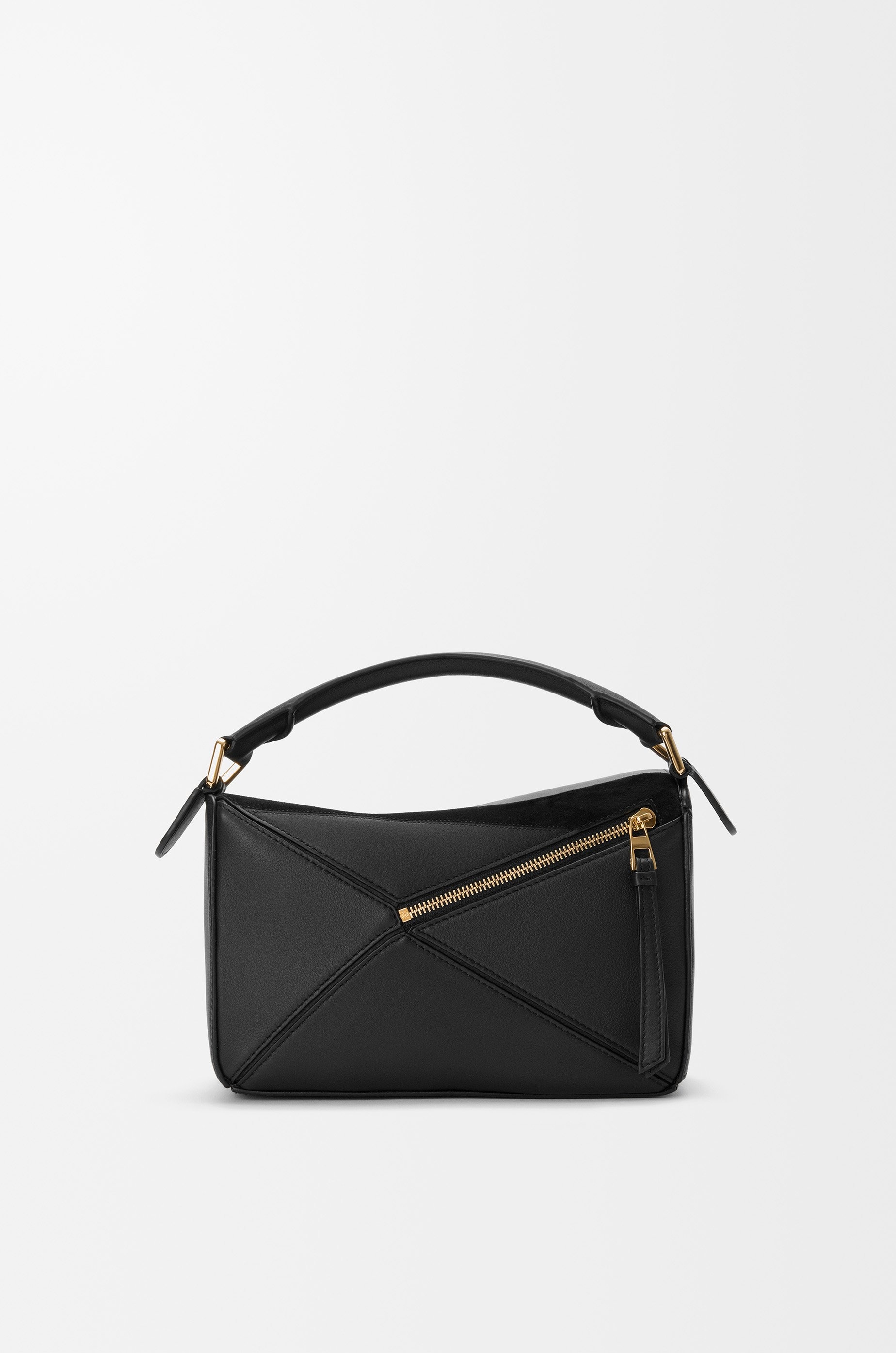 Small Puzzle bag in classic calfskin and suede - 6
