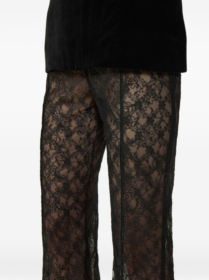 Lannie corded-lace flared-leg trousers 4