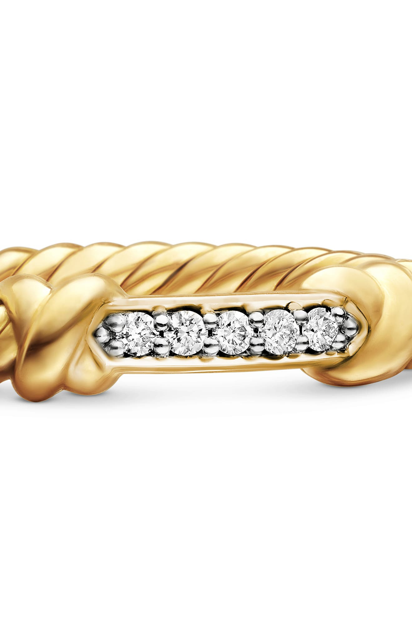 David Yurman Petite Helena Diamond Ring in Diamond/Yellow Gold at Nordstrom - 4