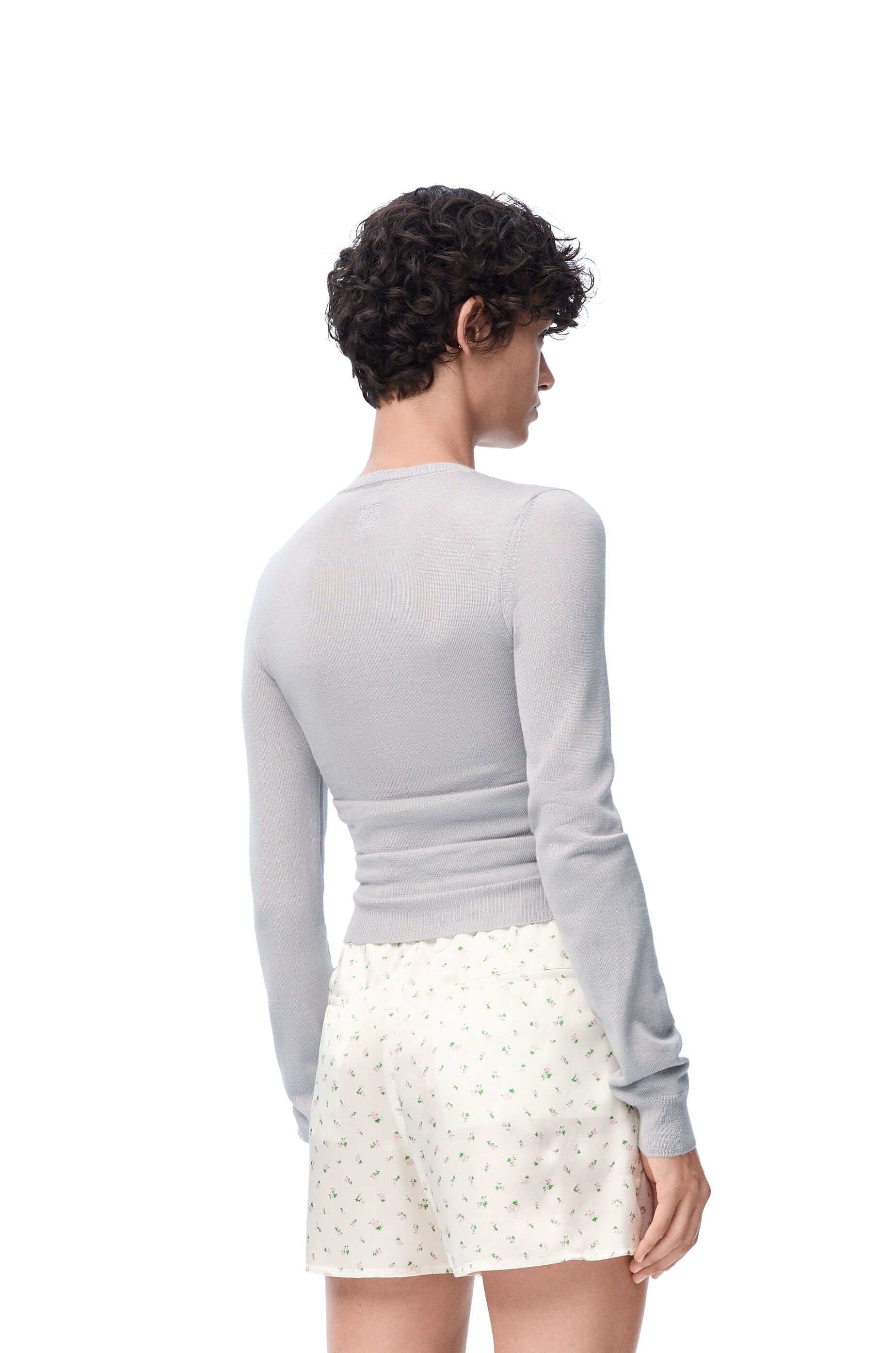 Draped cardigan in cashmere and silk - 4