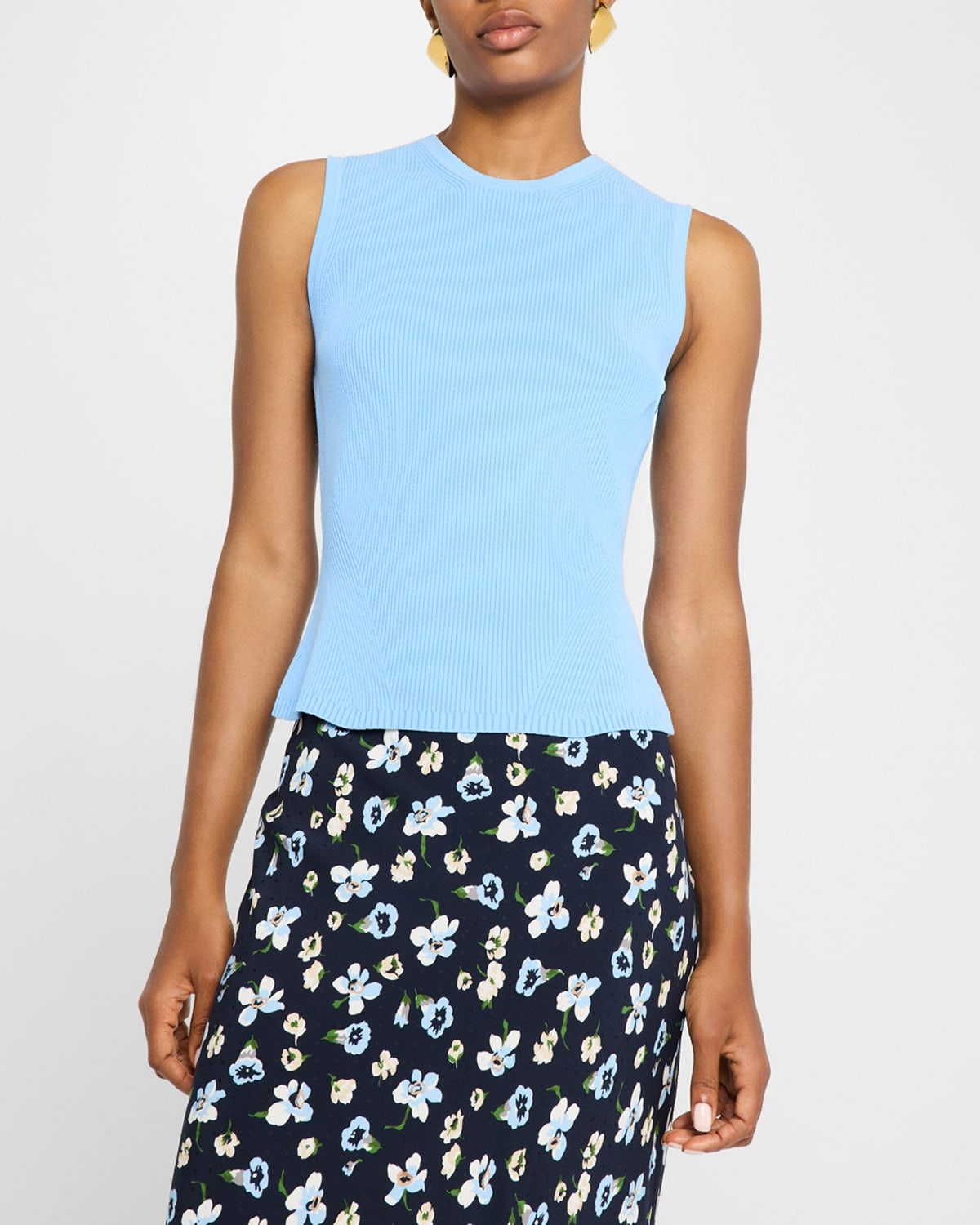 Sid Sleeveless Ribbed Top - 4