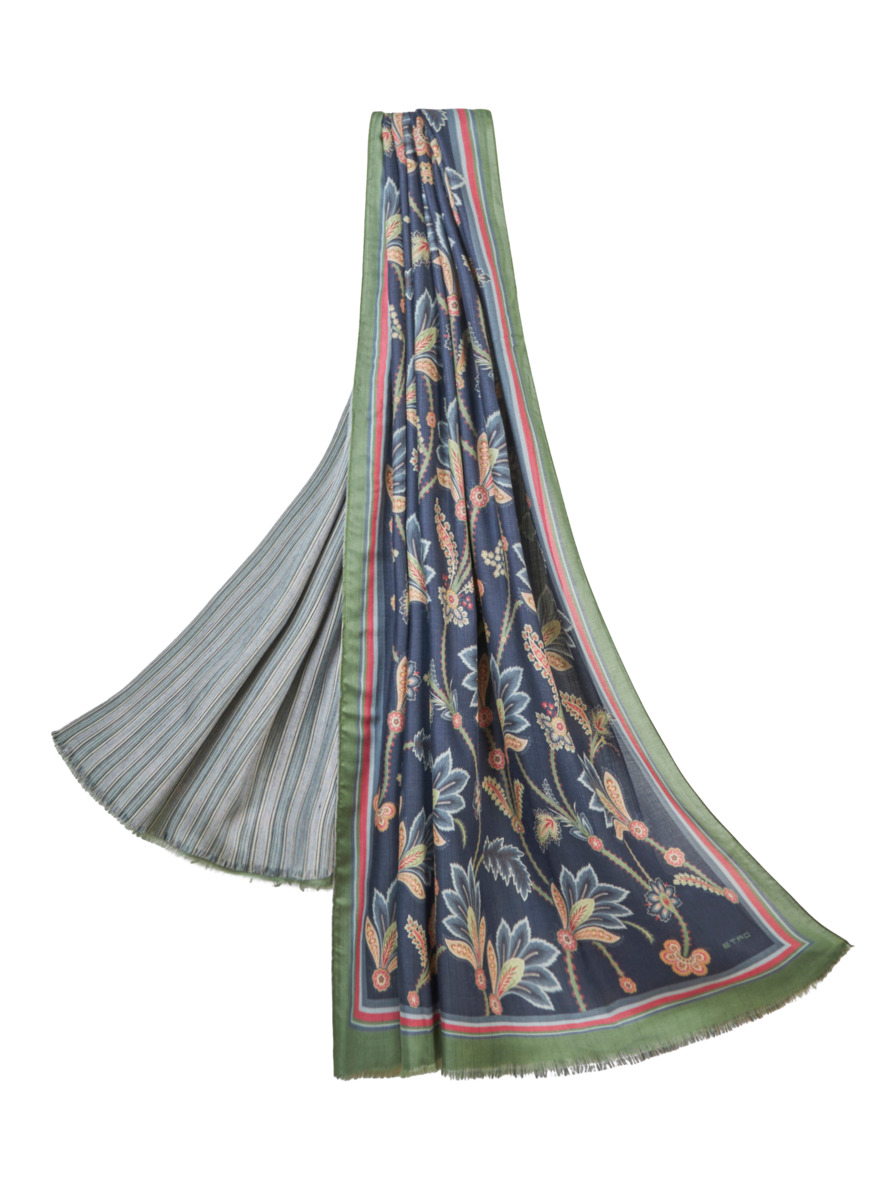 WOOL AND CASHMERE SCARF - 1