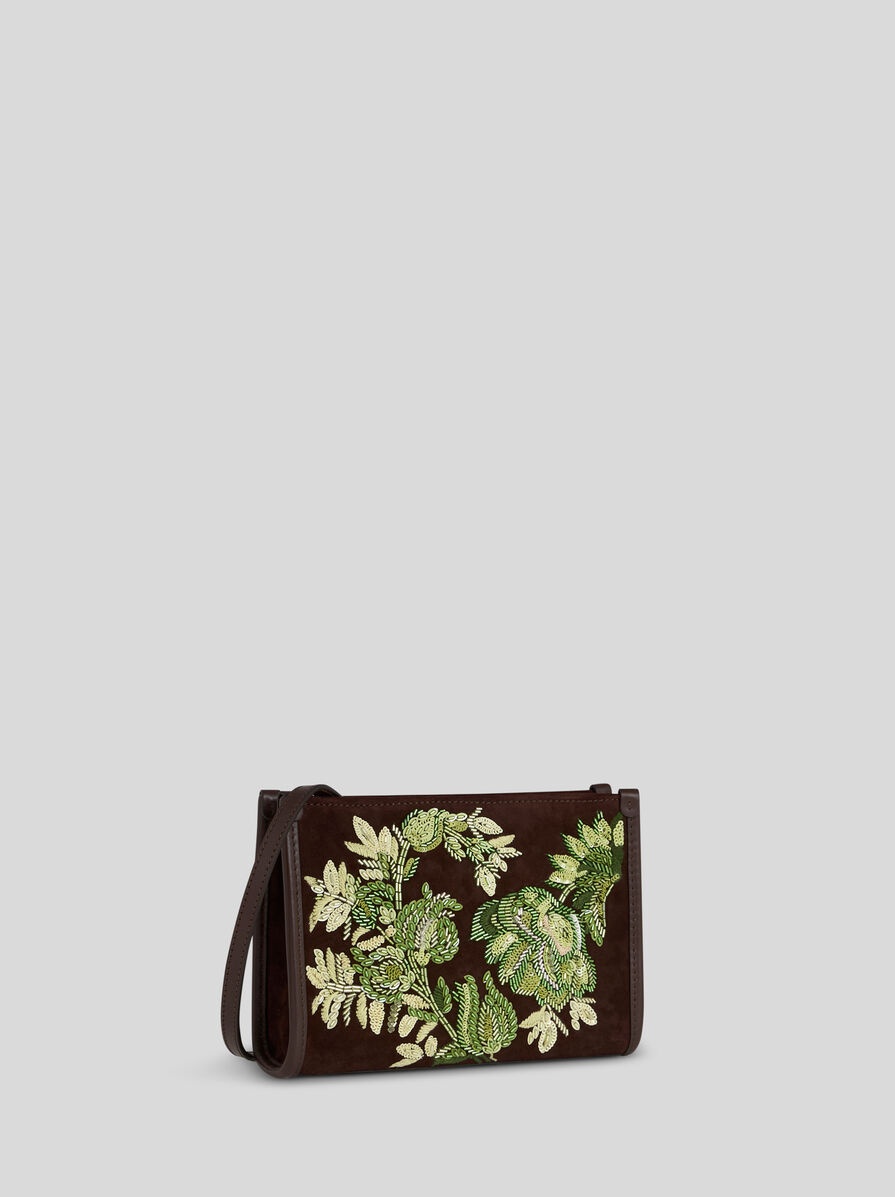 SUEDE POUCH WITH EMBROIDERY - 5