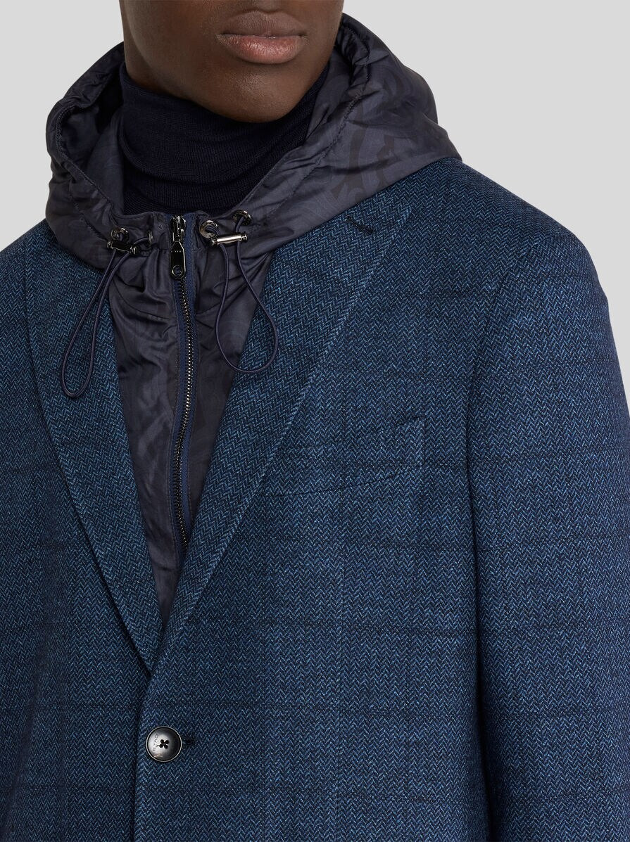 JERSEY JACKET WITH REMOVABLE BIB AND HOOD - 2