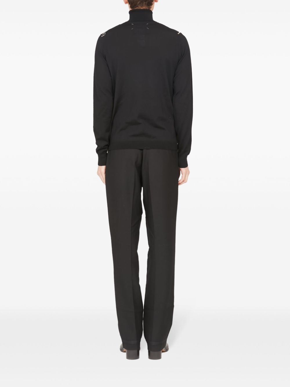 roll neck merino-wool jumper - 4