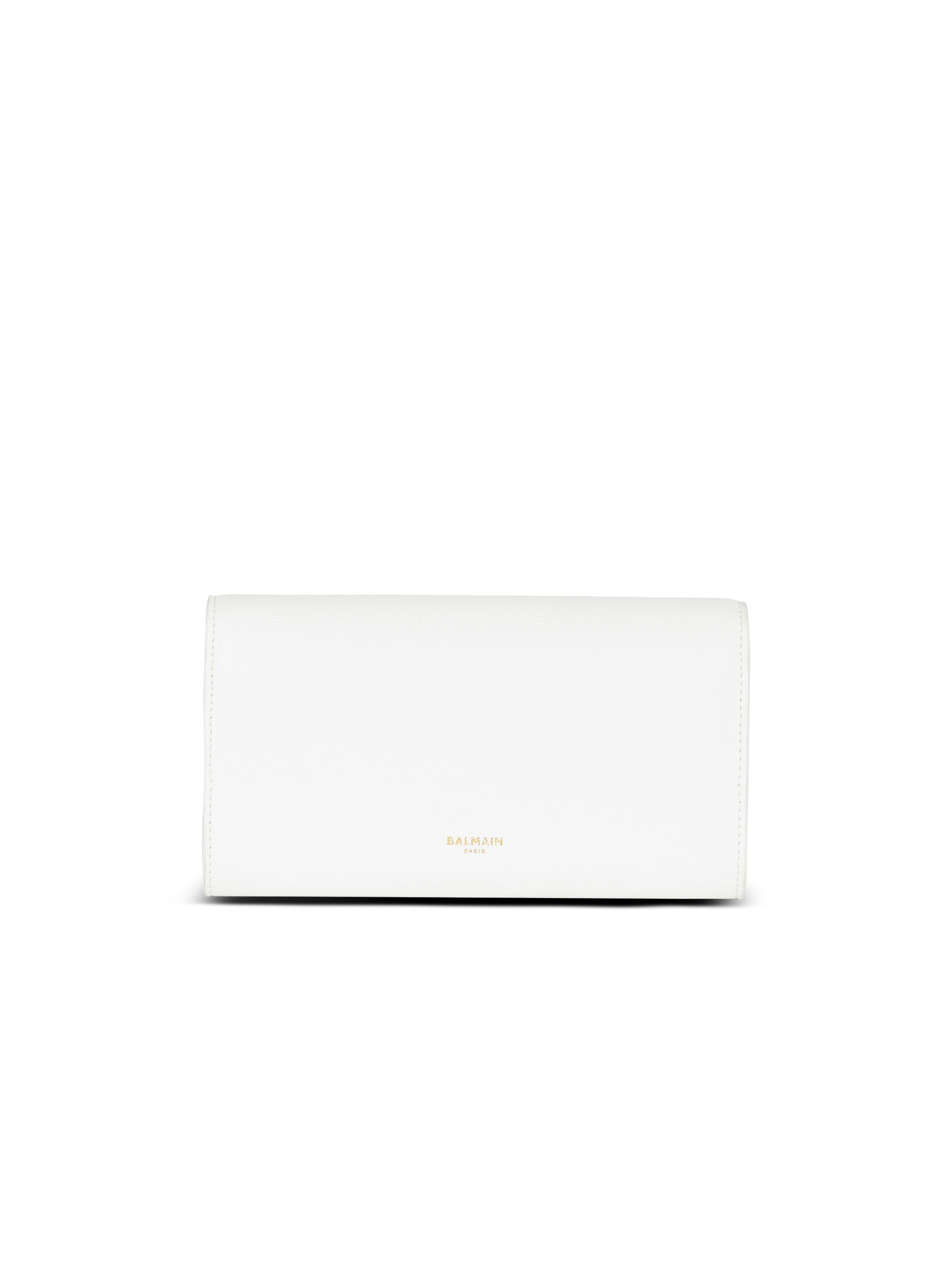 Emblème grained calfskin clutch - 4