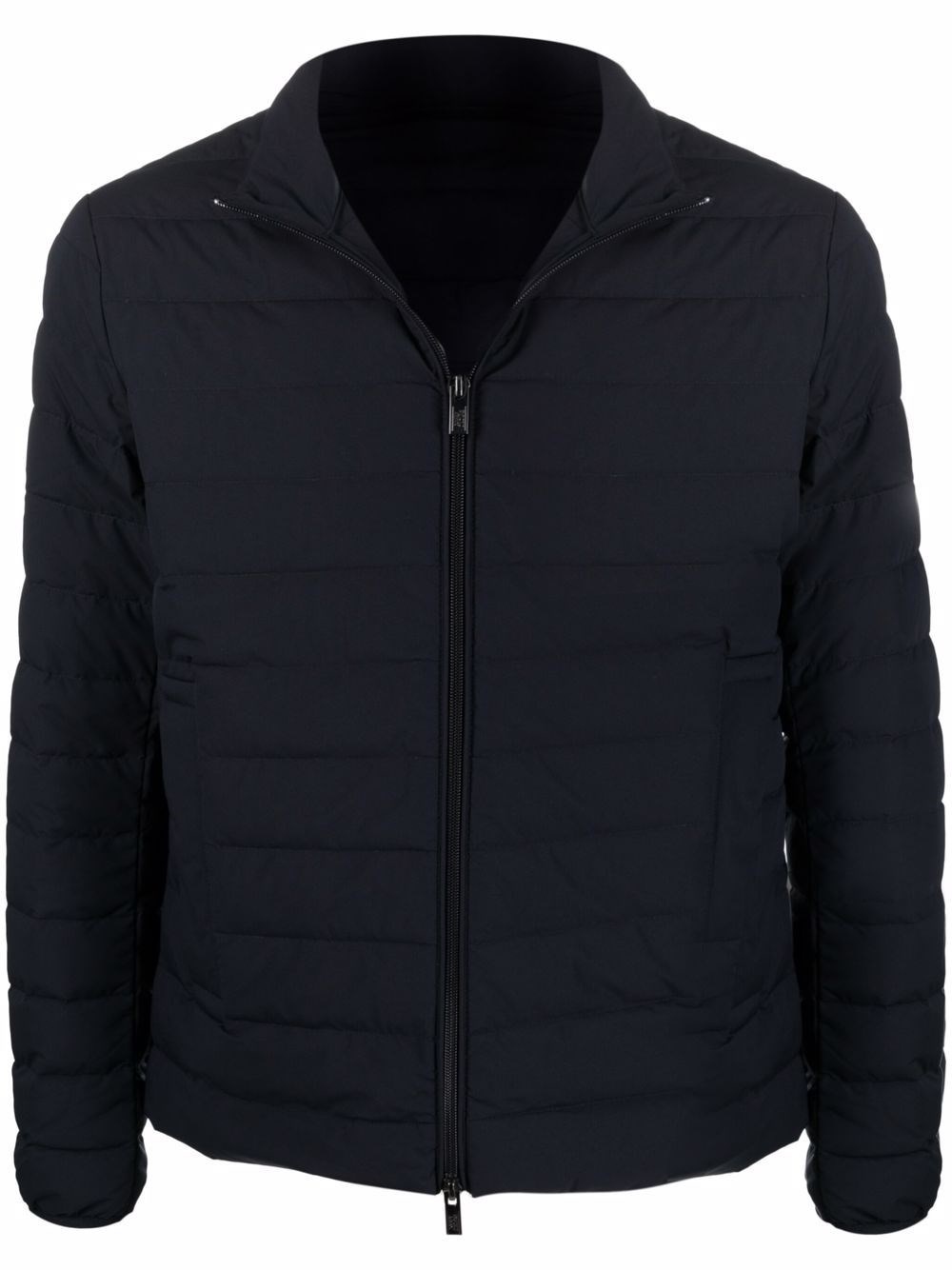 Zipped short down jacket - 1