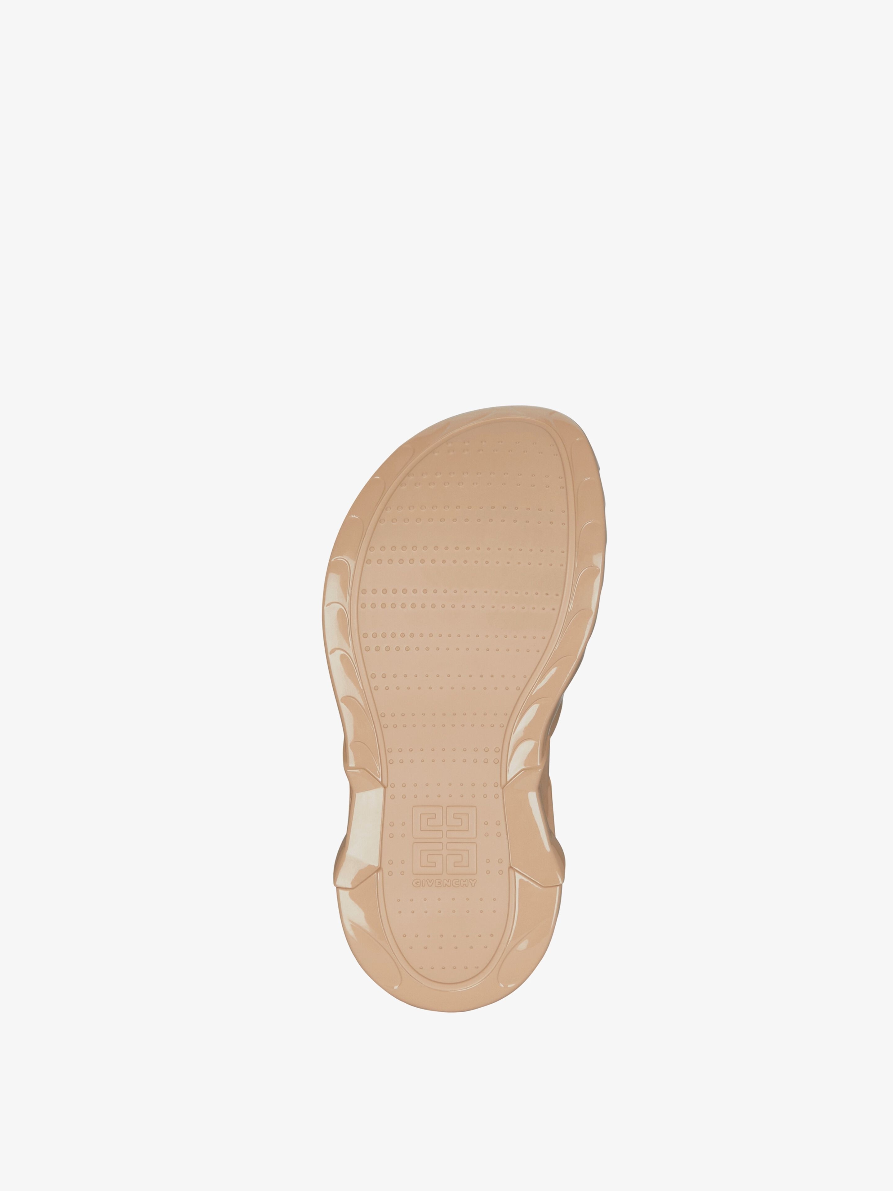 MARSHMALLOW WEDGE SANDALS IN RUBBER - 6