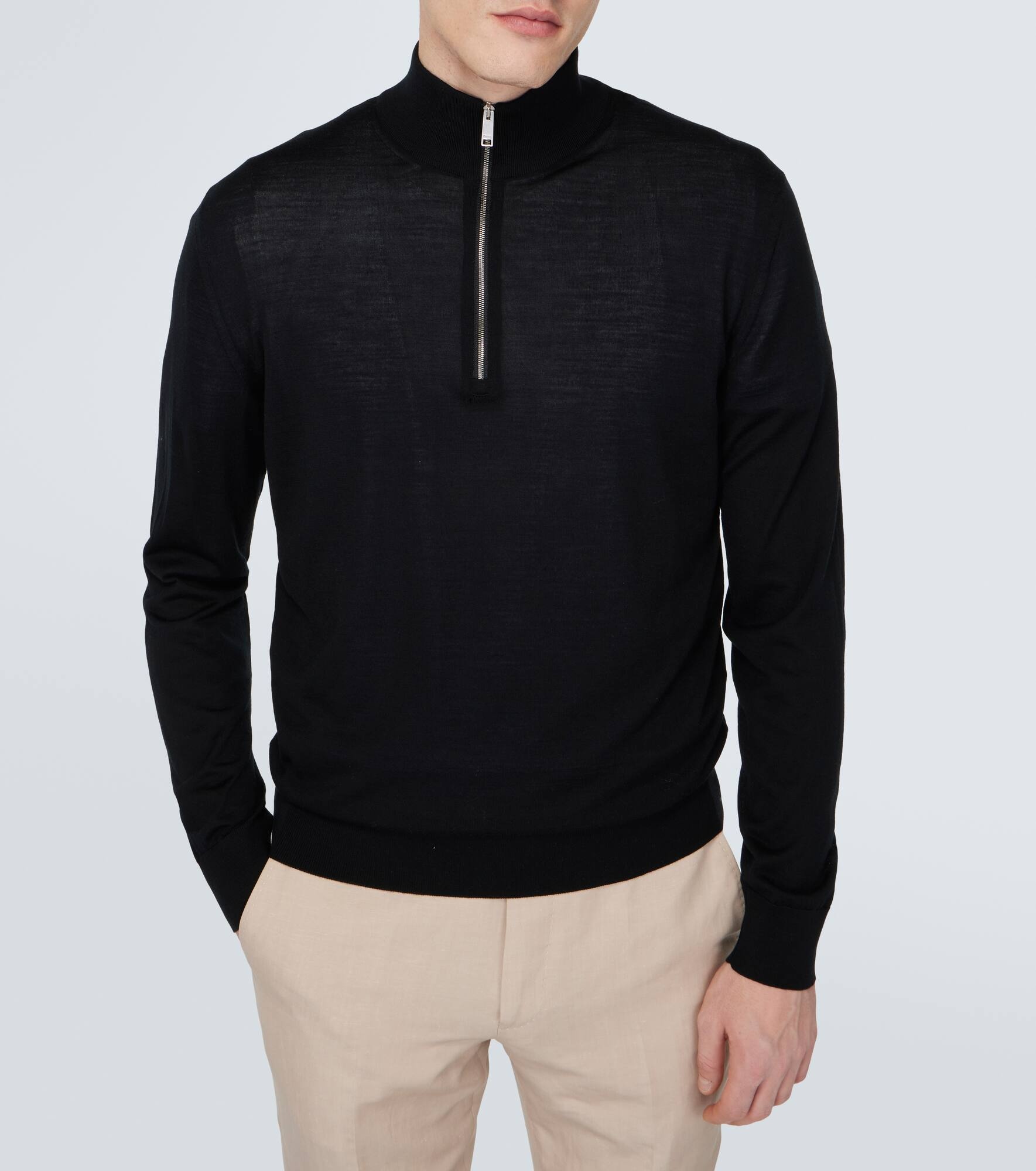Wool half-zip sweater - 3