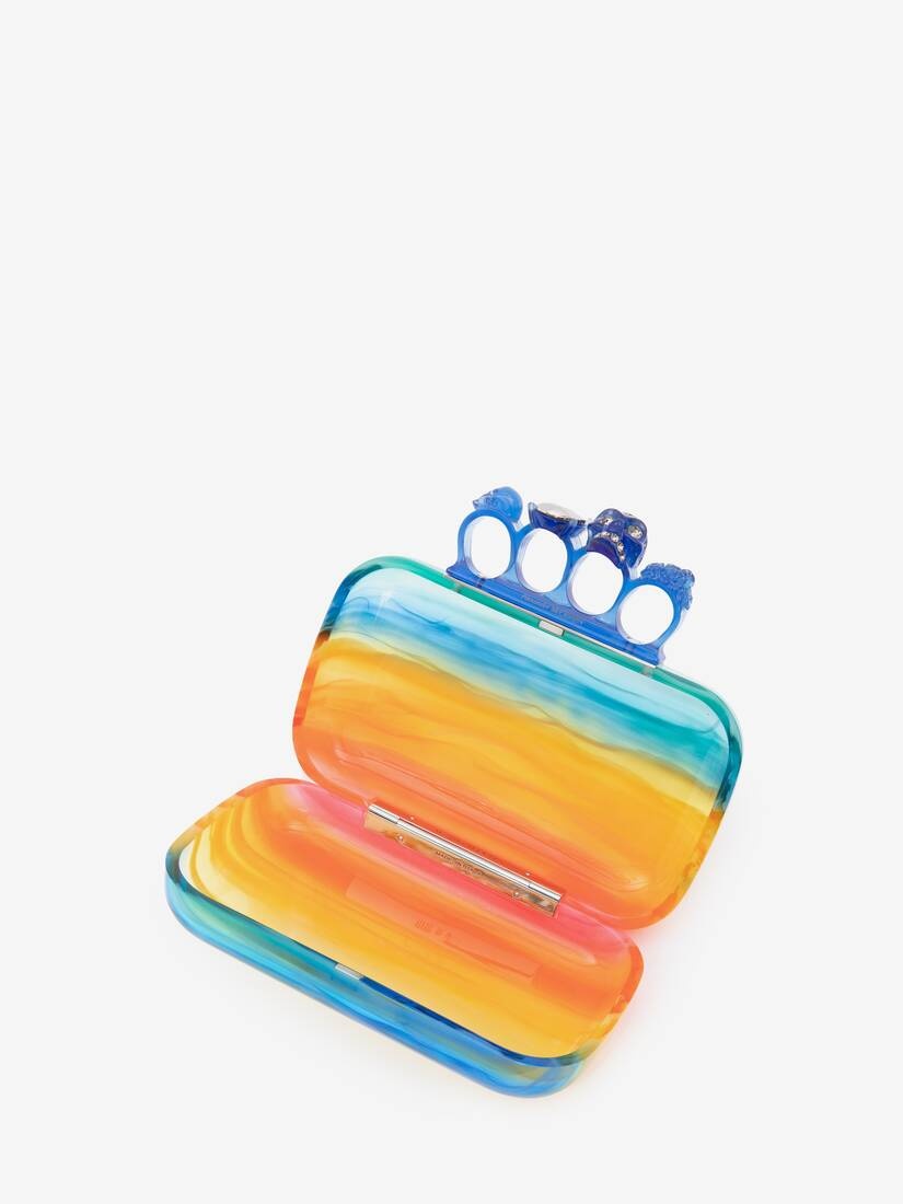 Skull Four-ring Clutch in Multicolor - 4