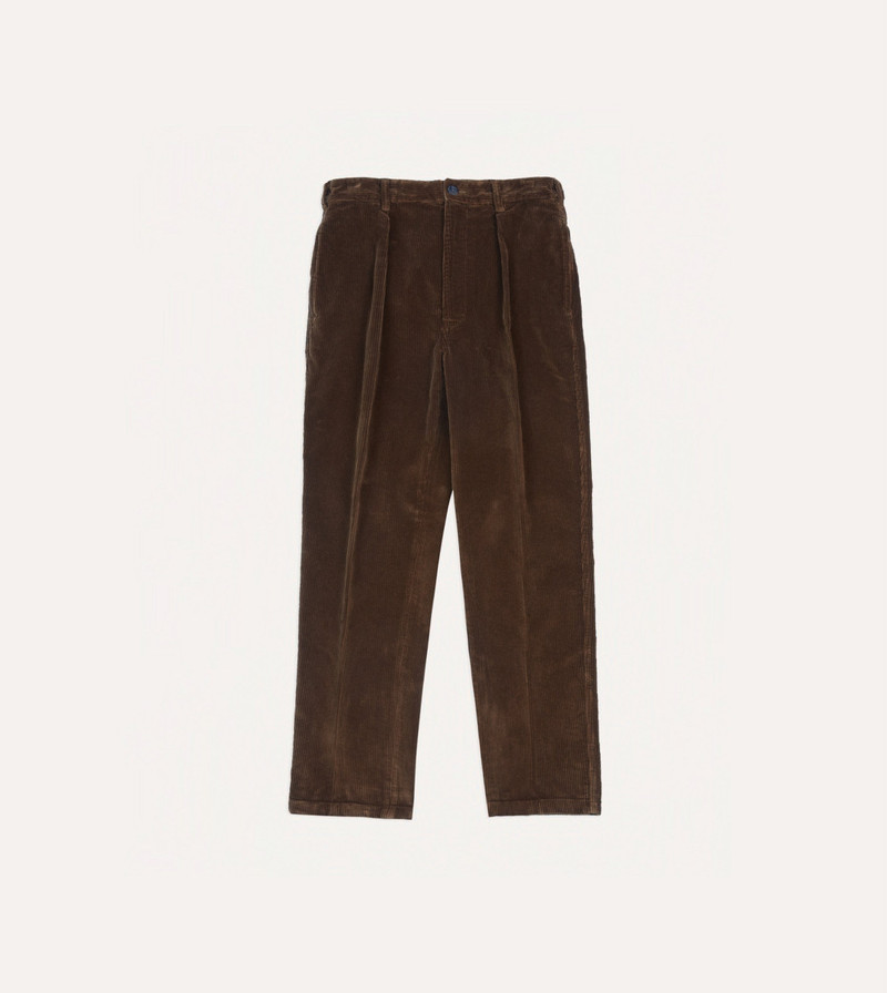 Russet Cotton Corduroy Games Trousers - 1