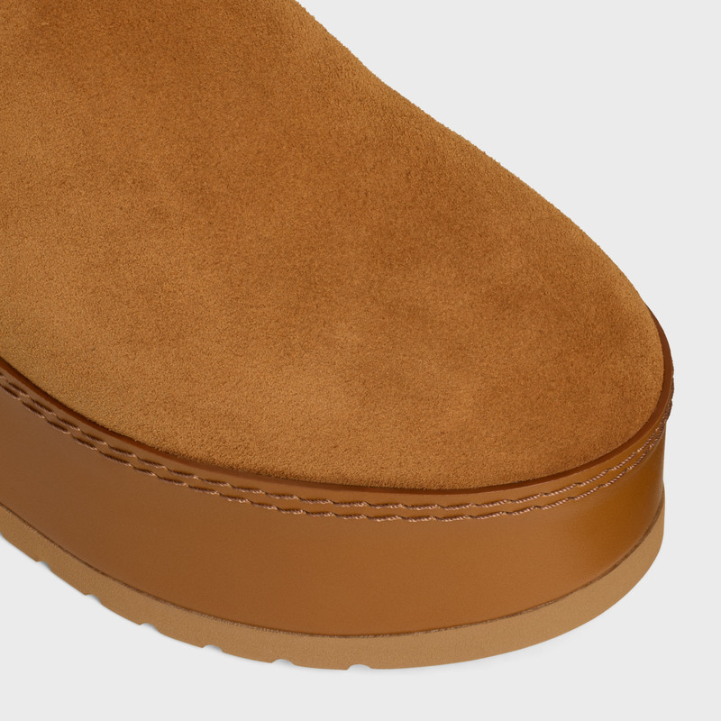 CELINE DANA - WEDGE MULE IN Suede Calfskin 4