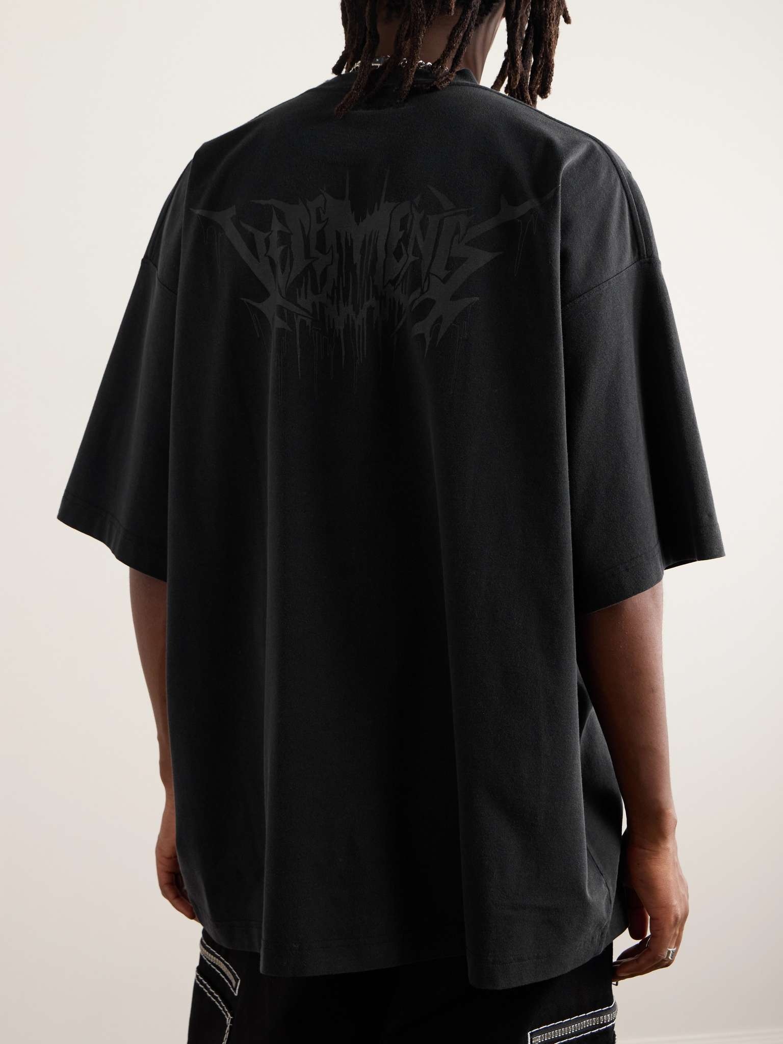 Oversized Printed Cotton-Jersey T-Shirt - 3