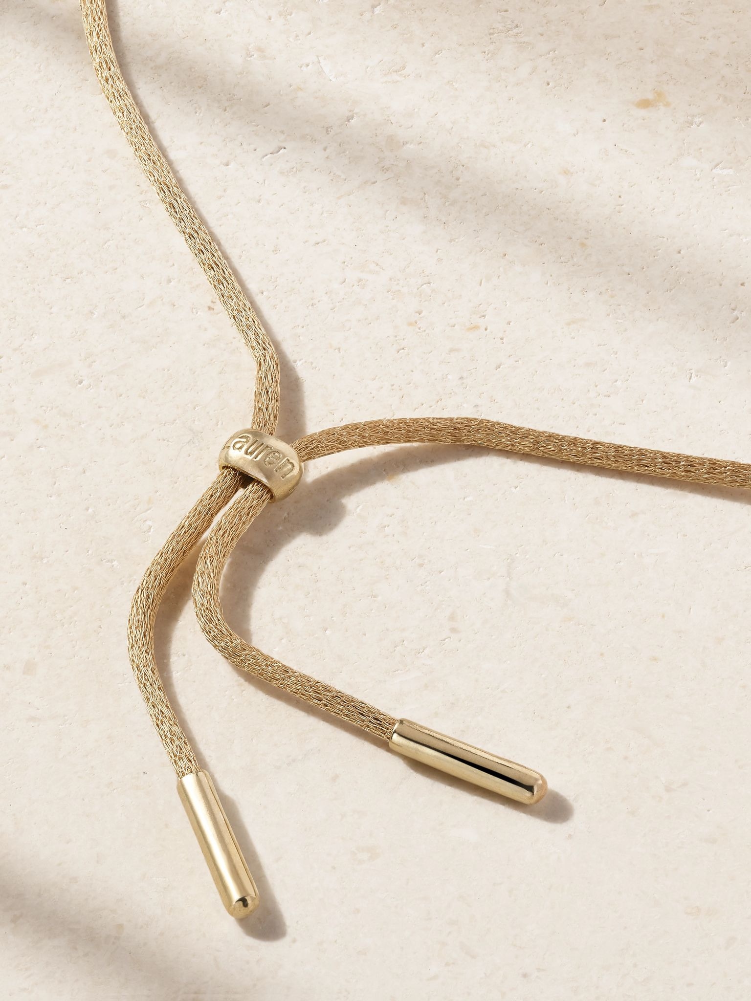 Amour 14-karat gold and enamel necklace Gold - 3