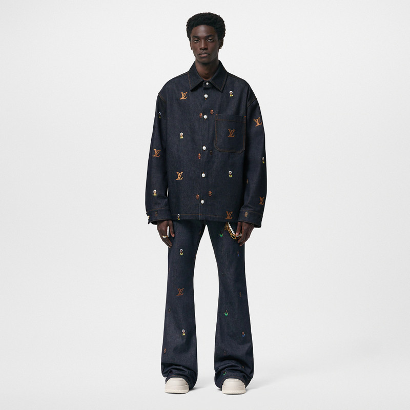 Louis Vuitton Embroidered Denim Overshirt outlook